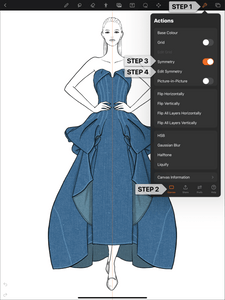 dress design drawing app Fashion Design Sketches Book
