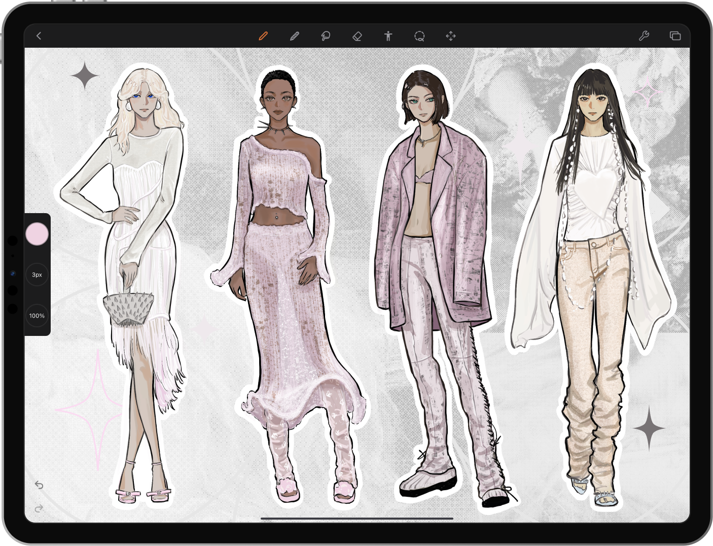 Fashion design sketch hi-res stock photography and images - Alamy